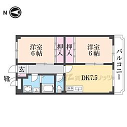 リッチモンド 1LDKの間取図画像