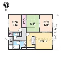 グランドールY 3LDKの間取図画像