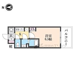 Osaka Metro中央線 深江橋駅 徒歩8分の賃貸マンション 7階1Kの間取り