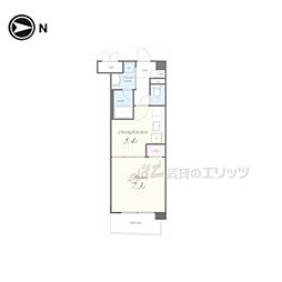 エスポアール 1DKの間取図画像