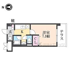 ライフステージ 1Kの間取図画像