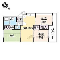 ヴァンベール 3LDKの間取図画像
