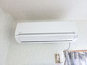 エアコン付きで夏も冬も快適♪