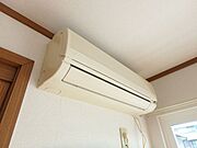 エアコン付きで夏も冬も快適♪