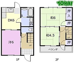 コーポ愛 3DKの間取図画像