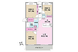 間取図画像 3LDK