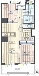 ラティス成城 2SLDKの間取図画像