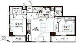 間取図画像 2LDK