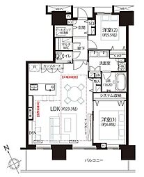 間取図画像 2LDK