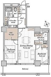 間取図画像 2LDK