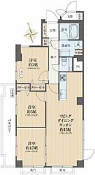 三井馬事公苑南ハイツ 3LDKの間取図画像