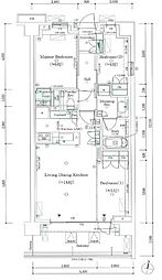 パークシティー高田馬場 3LDKの間取図画像