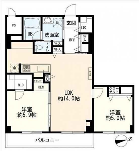 間取りを拡大表示