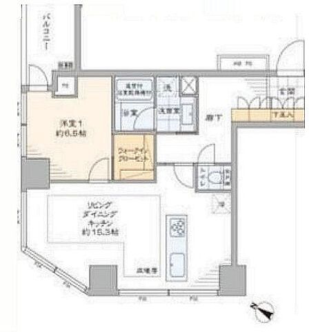1LDK 間取り