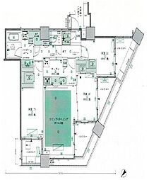 シティタワー武蔵小山タワー棟 3LDKの間取図画像