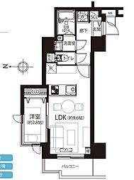 日神パレステージ西池袋 1LDKの間取図画像