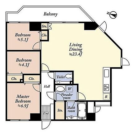 角部屋につき開...