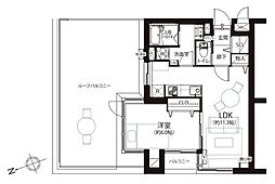 日興パレス中野 1LDKの間取図画像