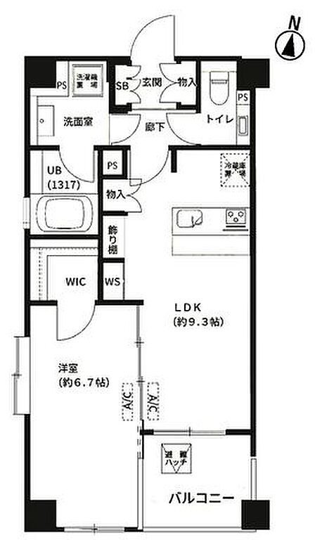 南西角部屋の開放感ある1LDK。全居室6.0帖超え、収納豊富なWICあり。リノベ済の綺麗な室内です。