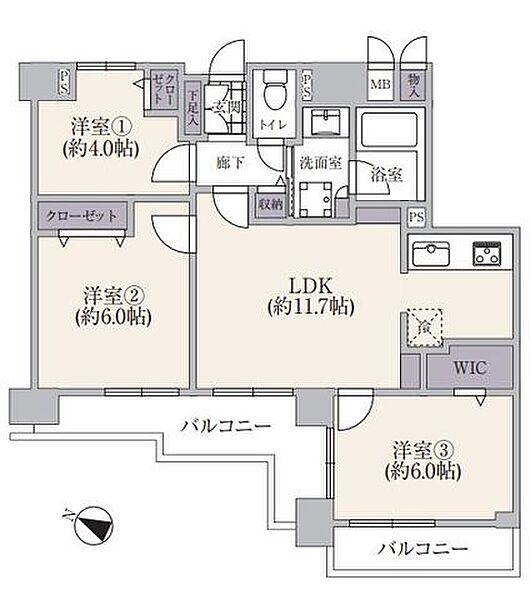 間取りを拡大表示