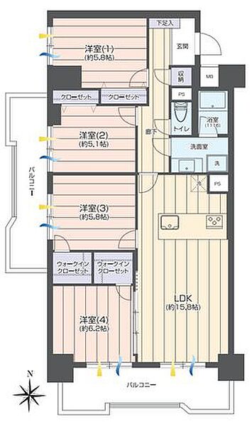 間取りを拡大表示