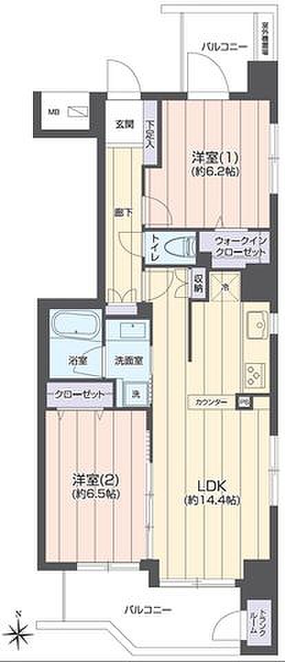 11階南向きにつき、陽当たり・通風・眺望良好です。収納スペースの多いお部屋で、お荷物が多いご家庭も安心ですね。