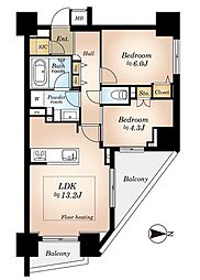 間取図画像 2LDK