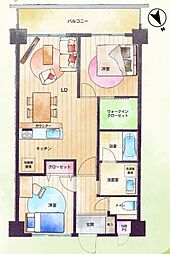 間取図画像 2LDK
