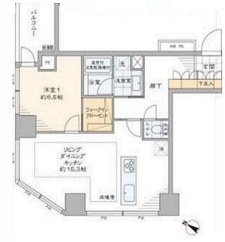 間取り シティタワー新宿新都心 9階/-