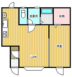 サリーレ 1LDKの間取図画像
