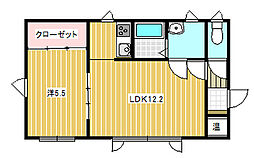 アルモニーア東館 1LDKの間取図画像