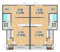 Arda 1LDKの間取図画像