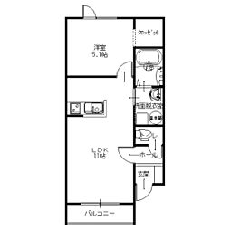 PATHOSapartment 1LDKの間取図画像