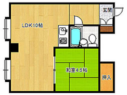 ノースパレス1・12 1LDKの間取図画像