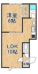 サウスロード923 1LDKの間取図画像
