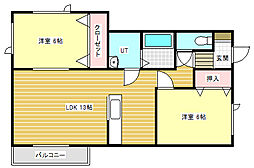 エクステリア1 2LDKの間取図画像