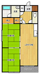 シャトーレ 2LDKの間取図画像