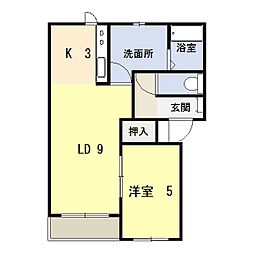 ファンタジア3 1LDKの間取図画像