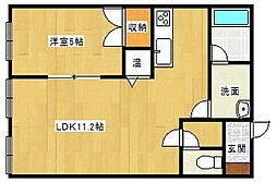 パークハウス 1LDKの間取図画像