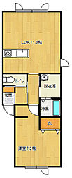 エスペランサ8 1LDKの間取図画像