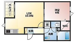 Bery1 1LDKの間取図画像