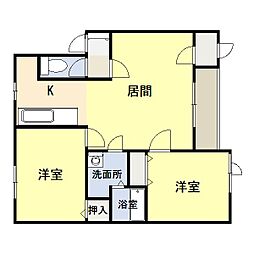 アプローズタウン8B 2LDKの間取図画像