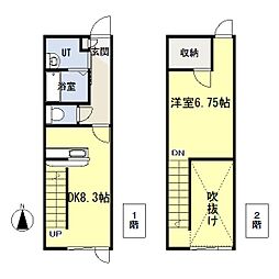 LandHuman 1LDKの間取図画像
