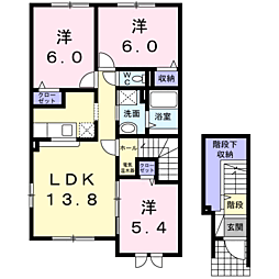 ルピナス2 3LDKの間取図画像