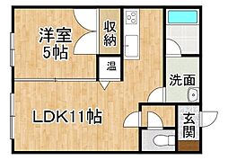パークハウス 1LDKの間取図画像