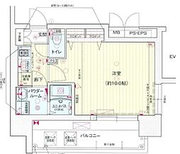 プレサンスTHE栄 1Kの間取図画像