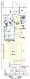 プレサンス池下トレス 1Kの間取図画像