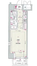 エステムプラザ名古屋・栄プレミアム 1Kの間取図画像