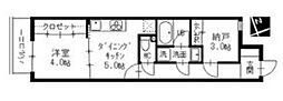 Re:co東別院 2DKの間取図画像