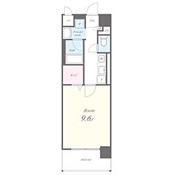 パティオ・エスペランサ 1Kの間取図画像